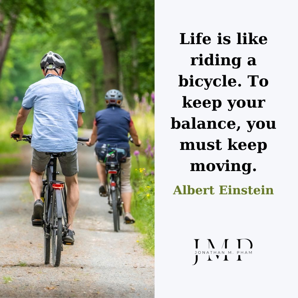 life is like riding a bicycle
