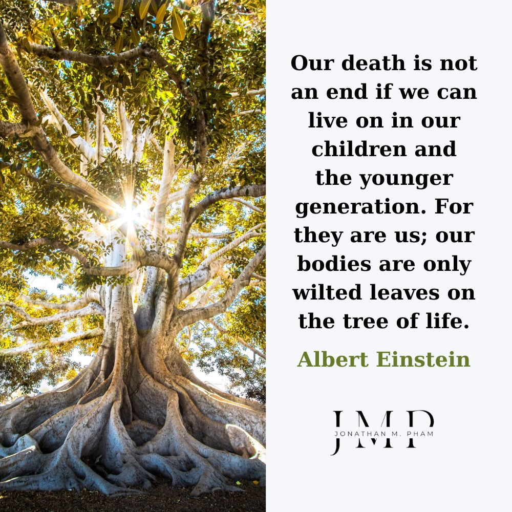 our bodies are only wilted leaves on the tree of life
