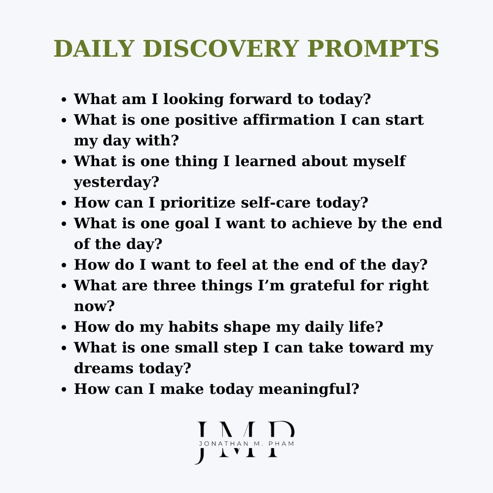 daily self discovery journal prompts