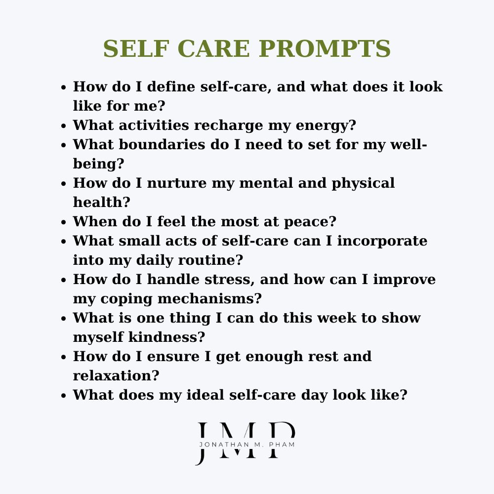 self care journal prompts