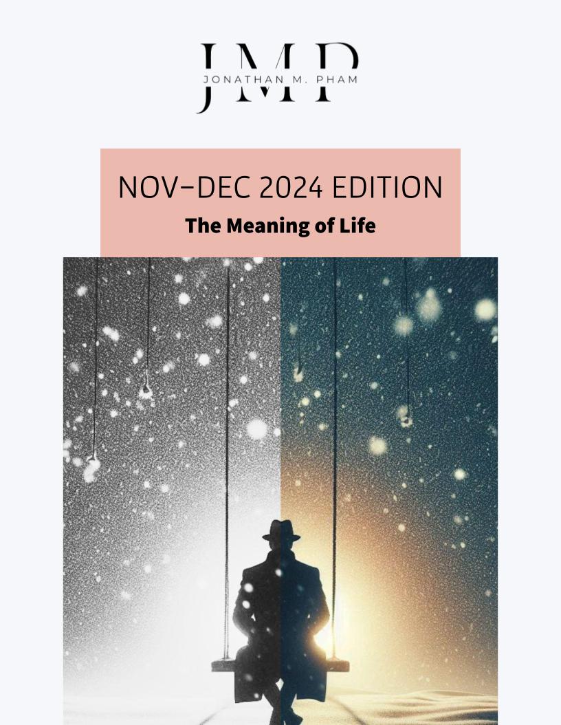 November & December 2024 edition_ The meaning of life