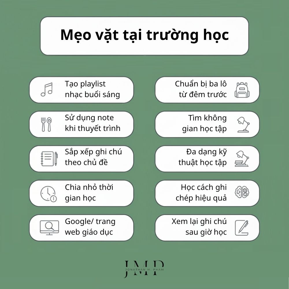 mẹo vặt tại trường học