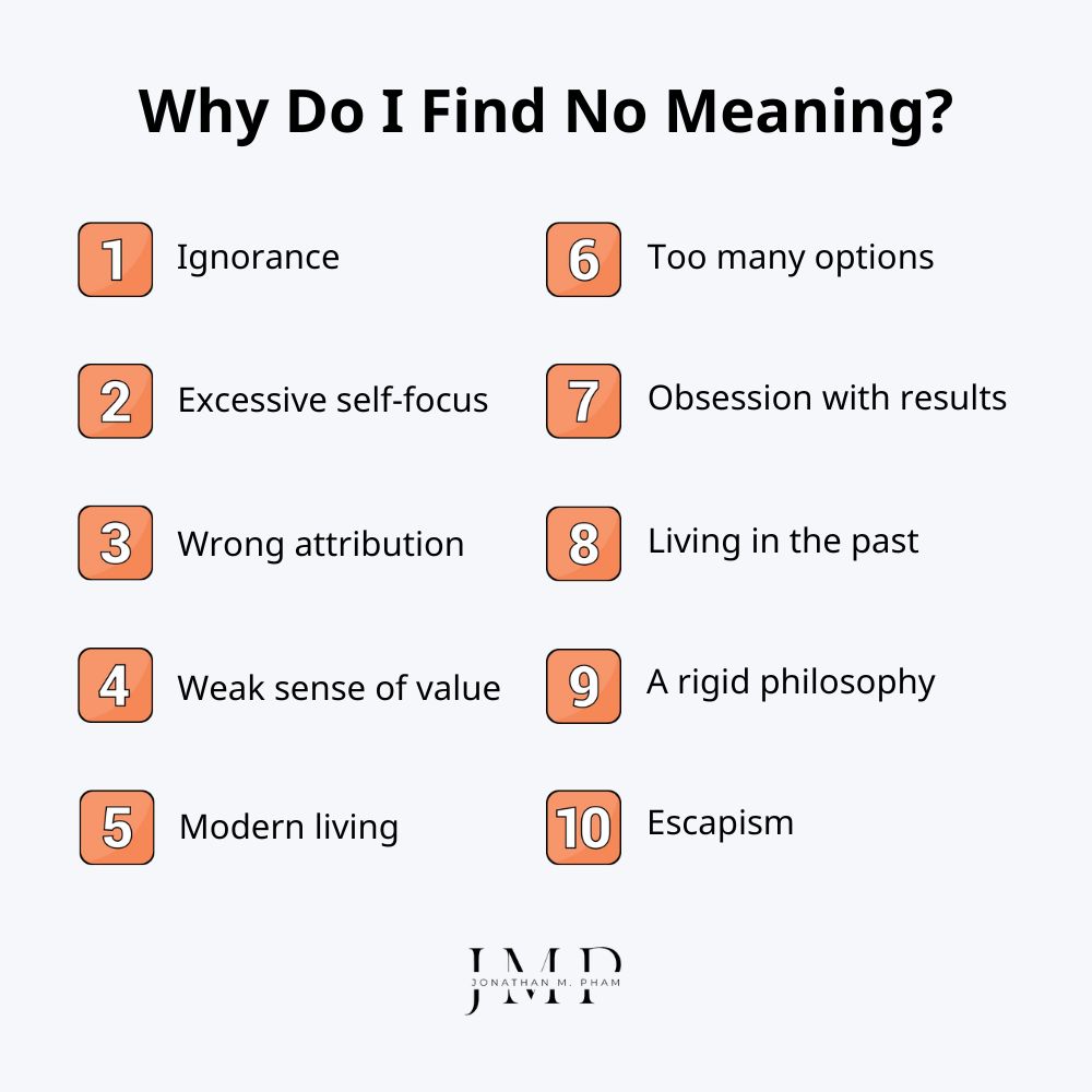 why do i find no meaning in life reasons