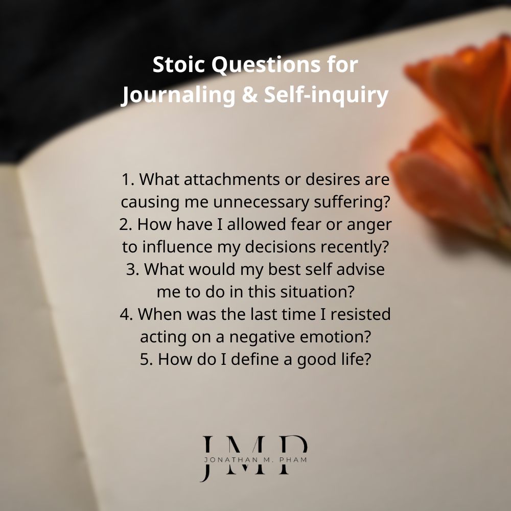 daily stoic journal questions
