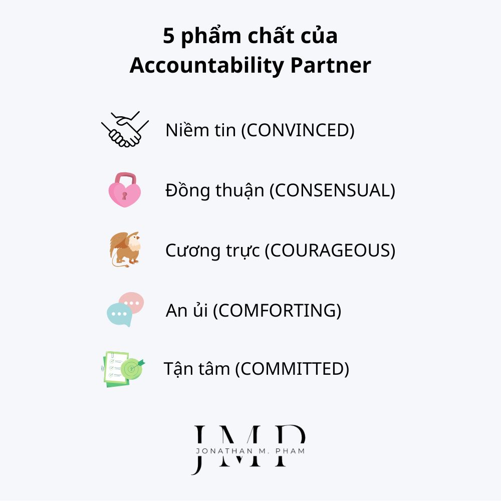 5 phẩm chất của accountability partner