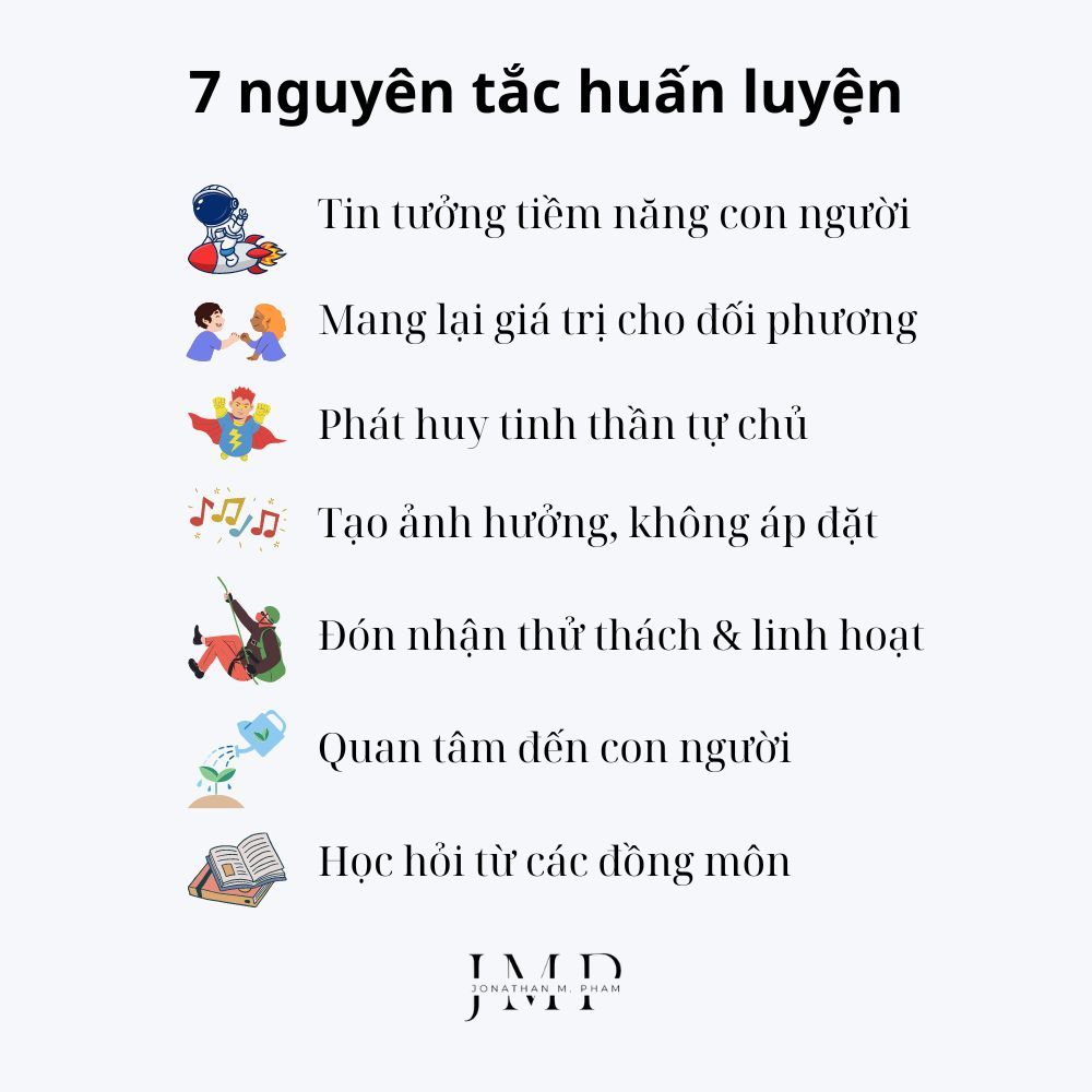 7 nguyên tắc huấn luyện (coaching)