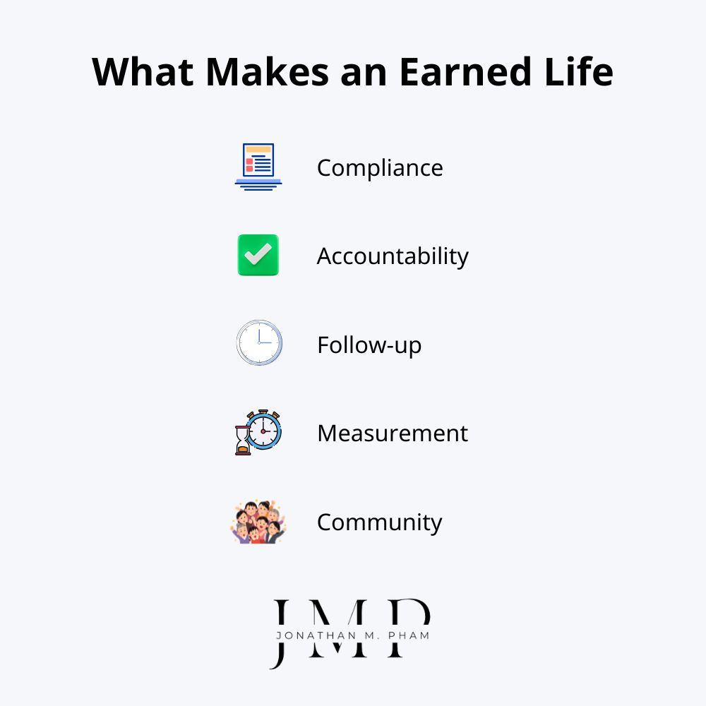 building blocks of an earned life