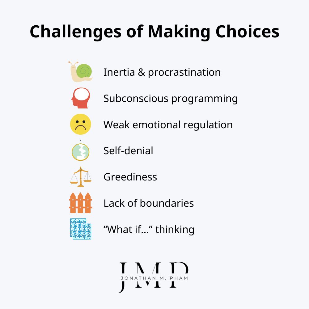 challenges of making choices in life
