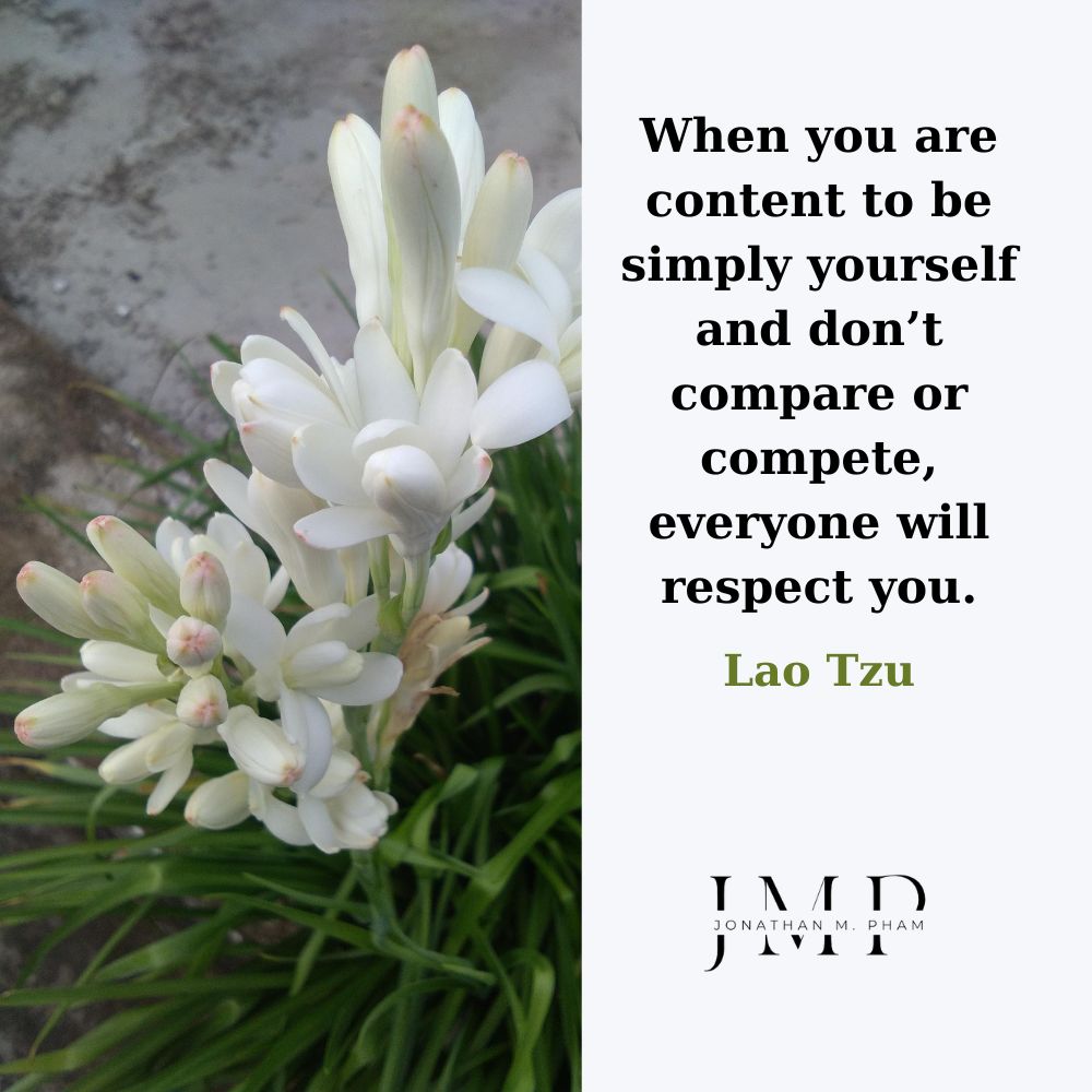 content to be simply yourself