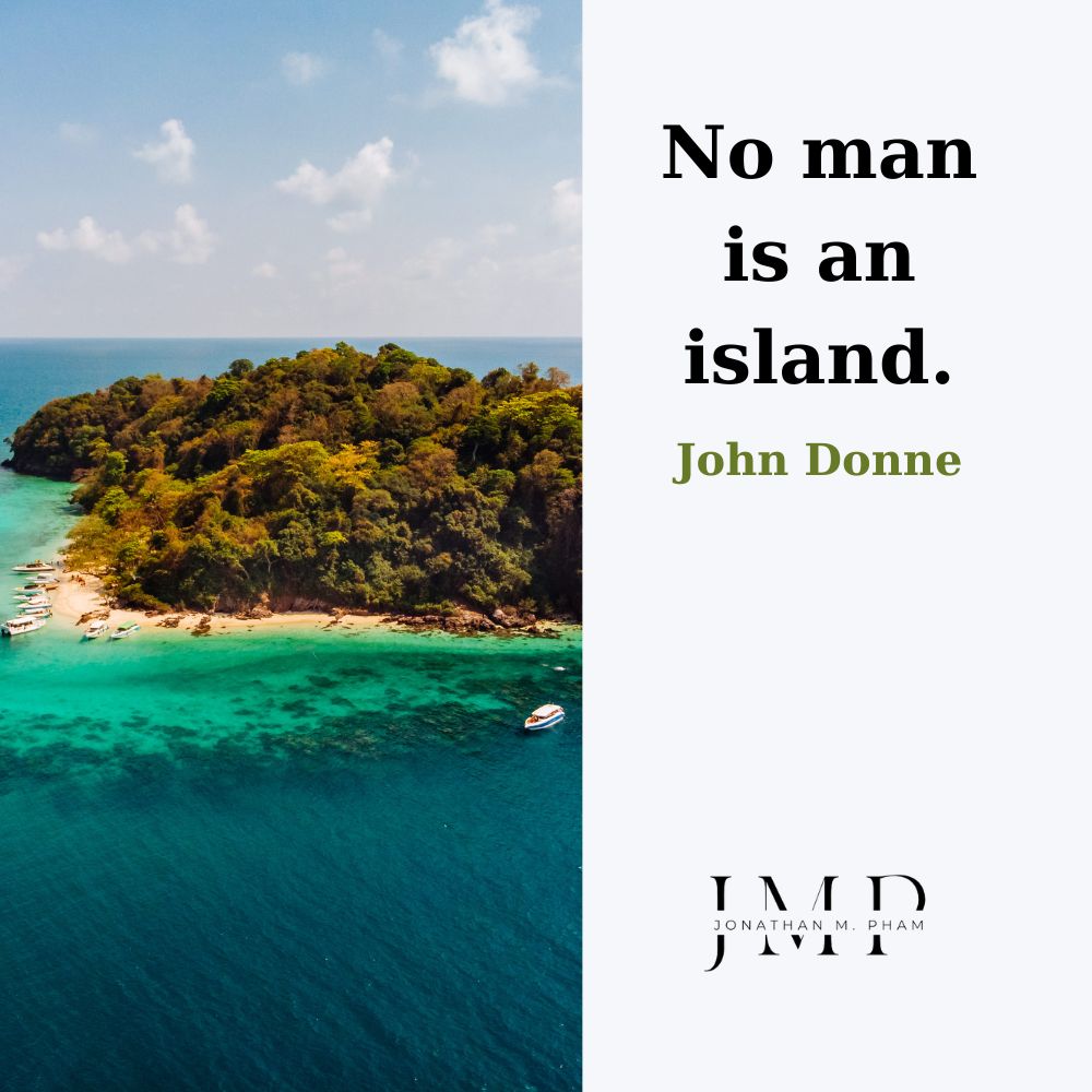 no man is an island