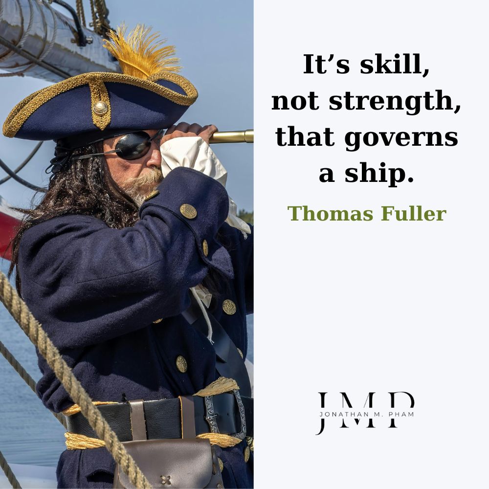 skill governs a ship