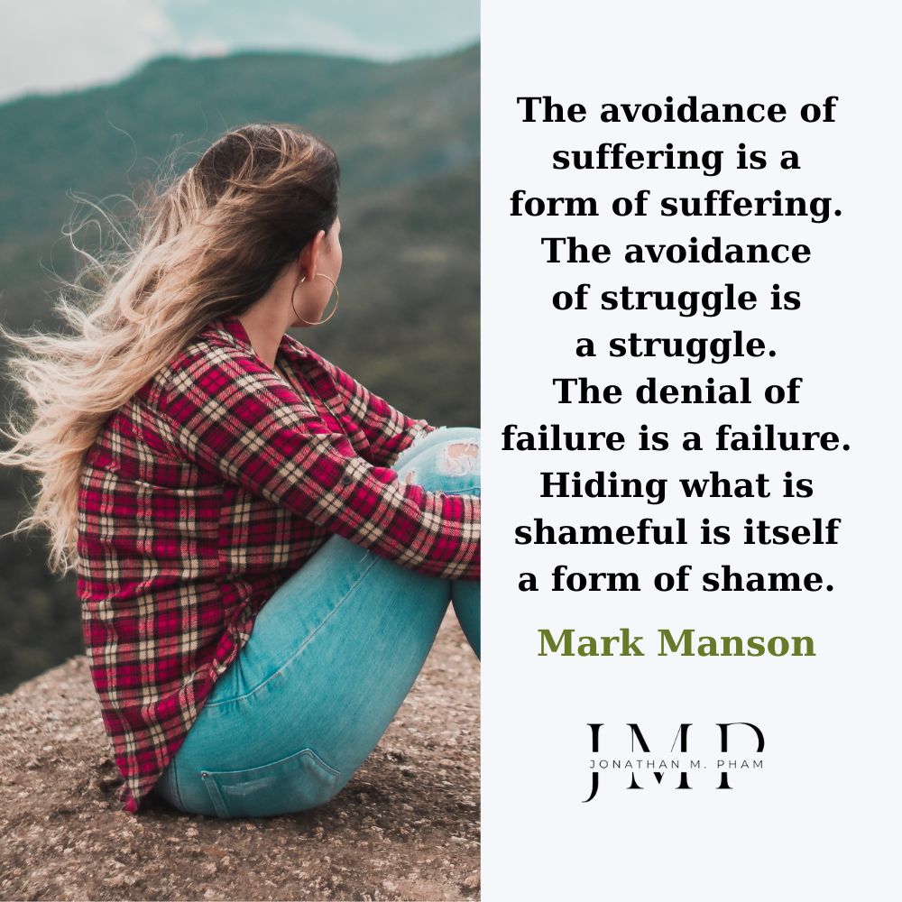 avoidance of suffering quote
