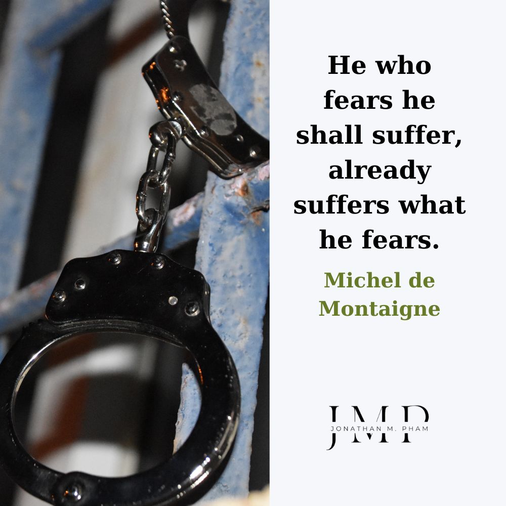 he who fears already suffers