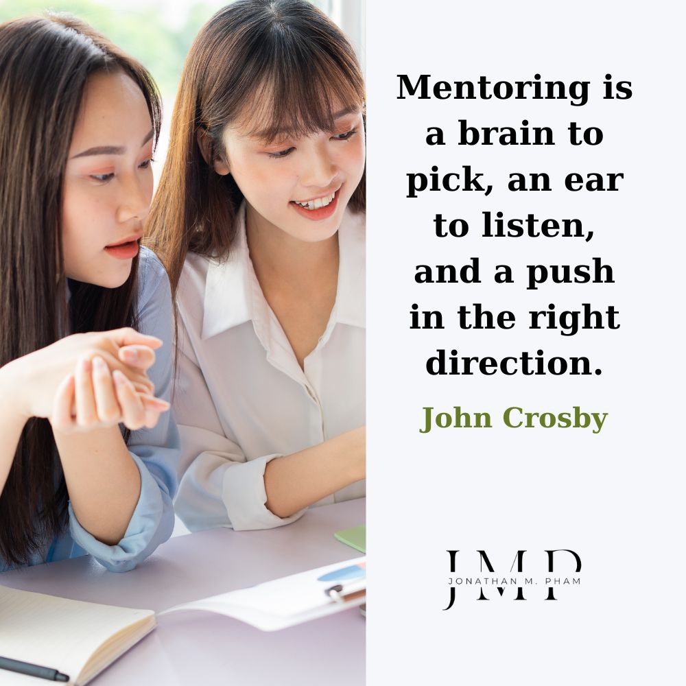 mentoring is a brain to pick