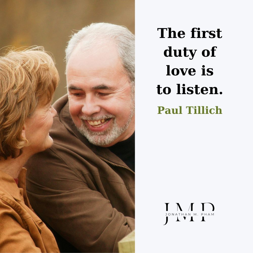the first duty of love is to listen
