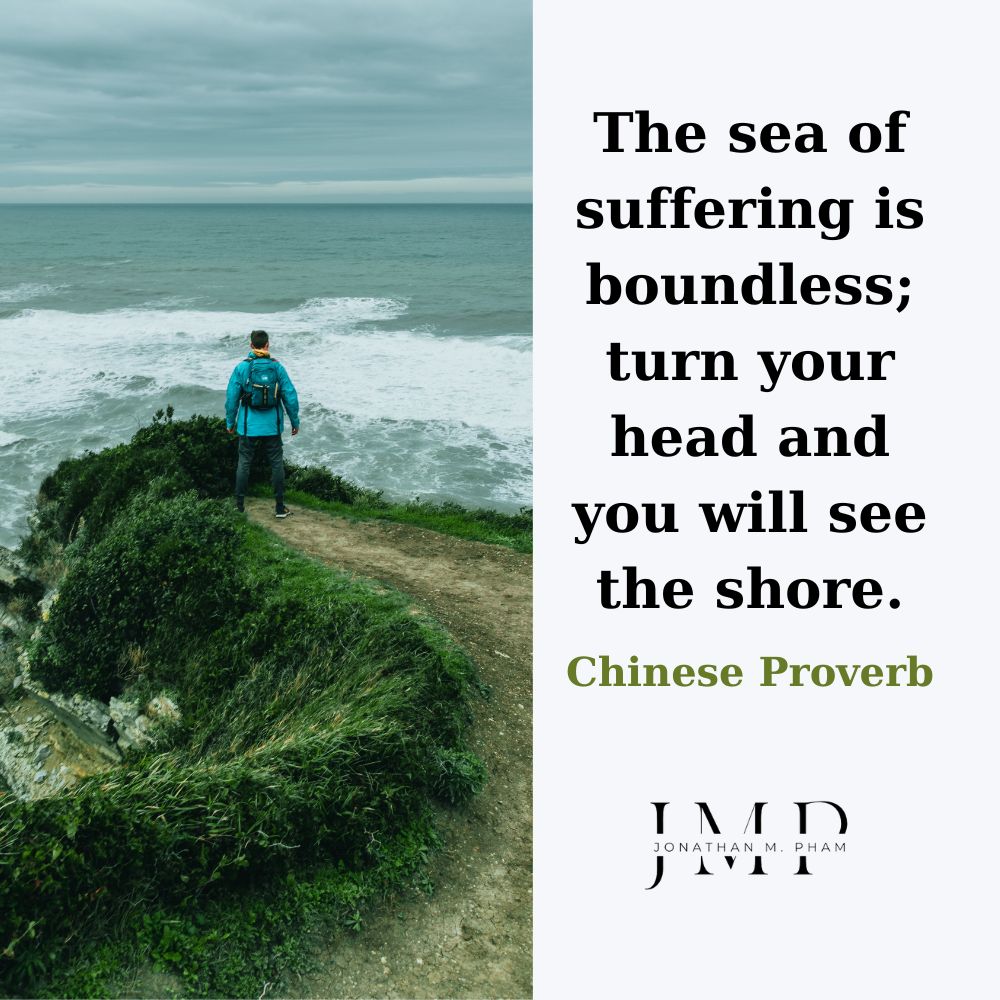 the sea of suffering is boundless