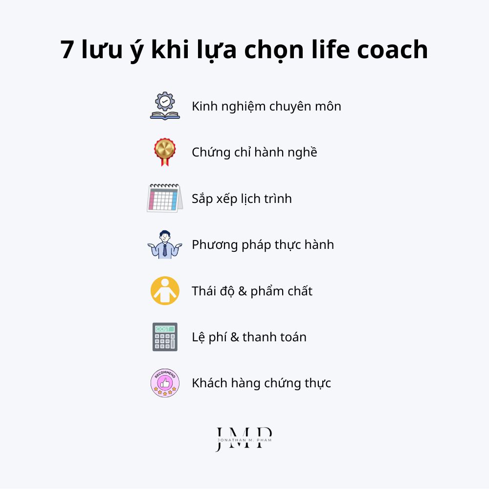 7 lưu ý khi lựa chọn life coach
