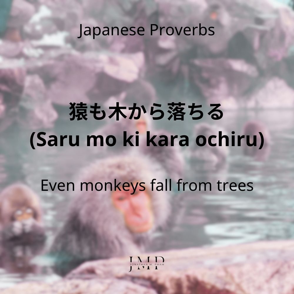 saru mo ki kara ochiru