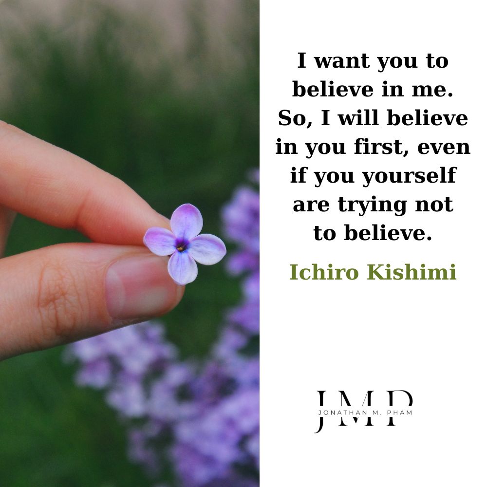 i will believe in you first
