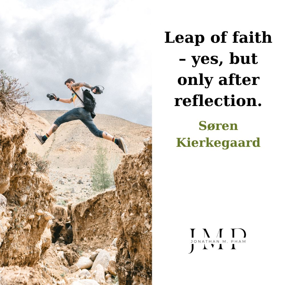 leap of faith after reflection