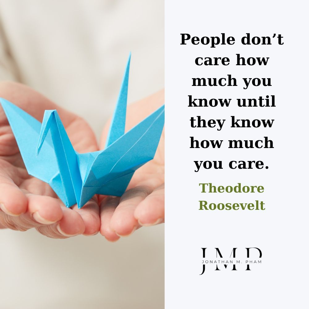 people dont care how much you know