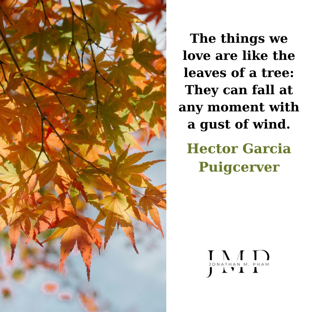 things we love are like the leaves
