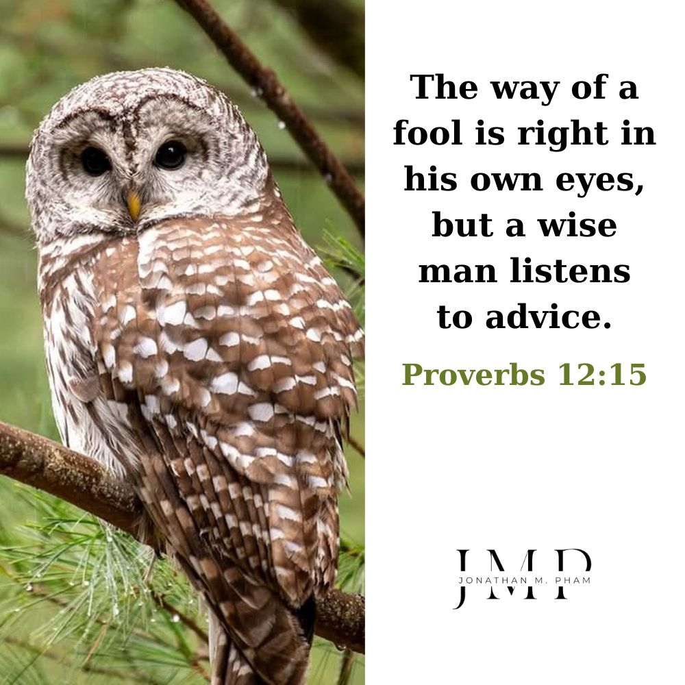a wise man listens to advice