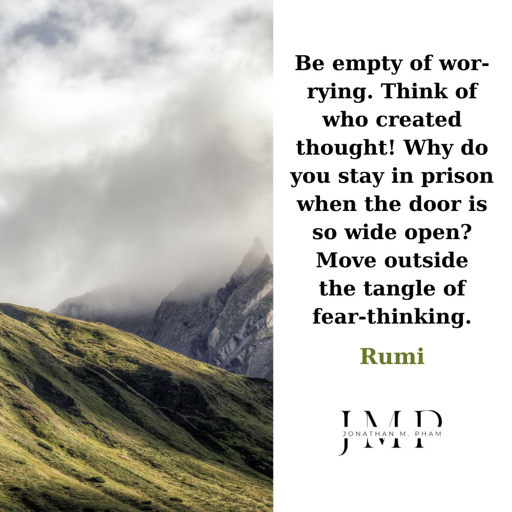 be empty of worrying