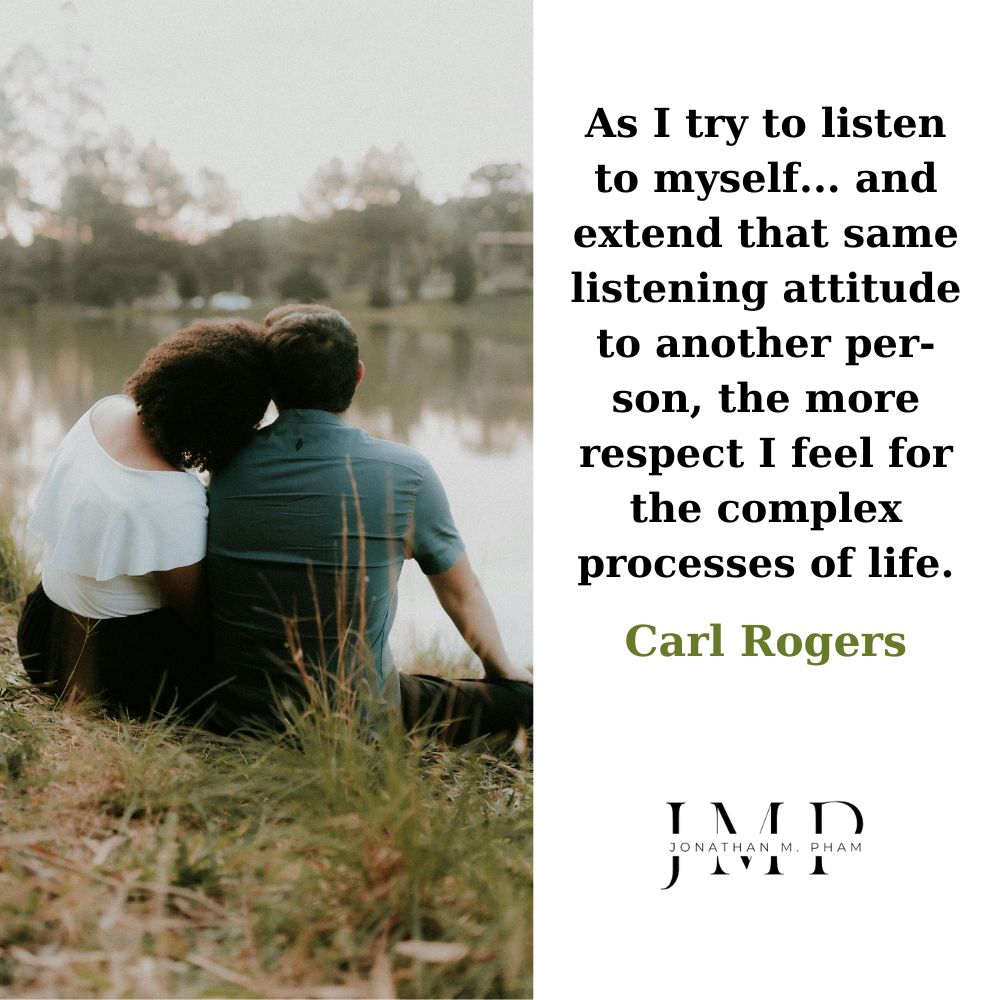 be myself let another person be himself