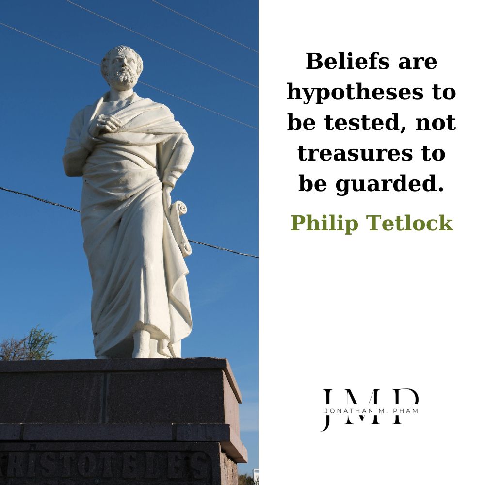 beliefs are hypotheses to be tested