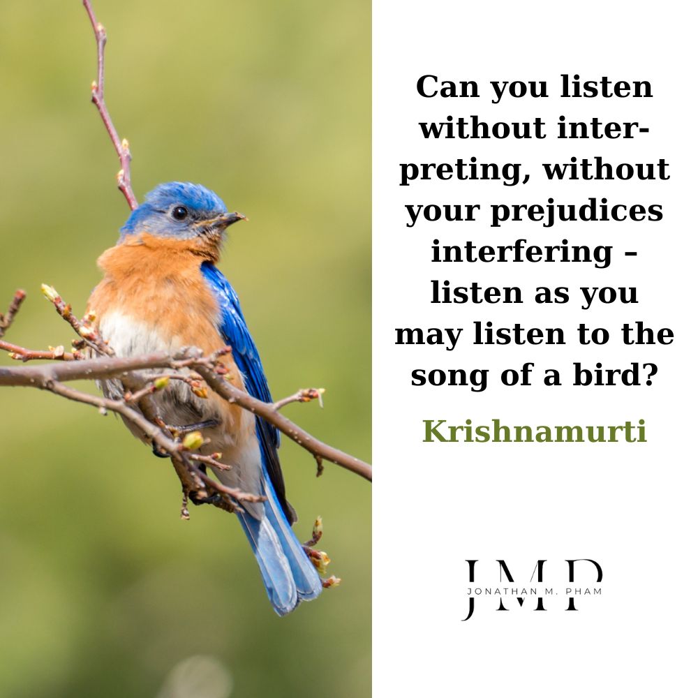 can you listen without interpreting