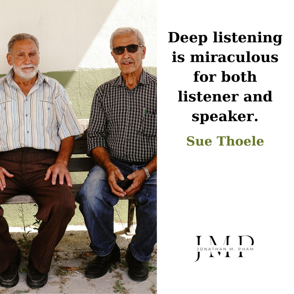 deep listening is miraculous