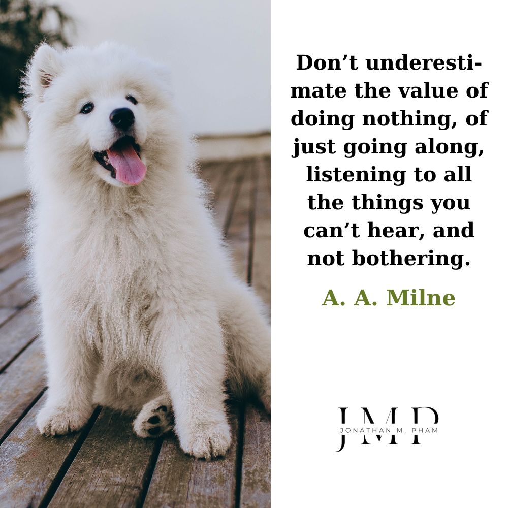 doing nothing just going along