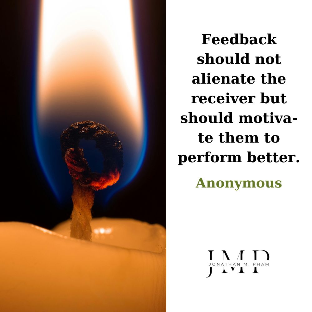 feedback should motivate