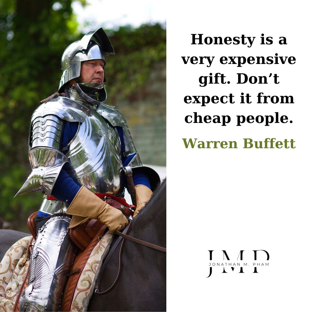 honesty is a very expensive gift
