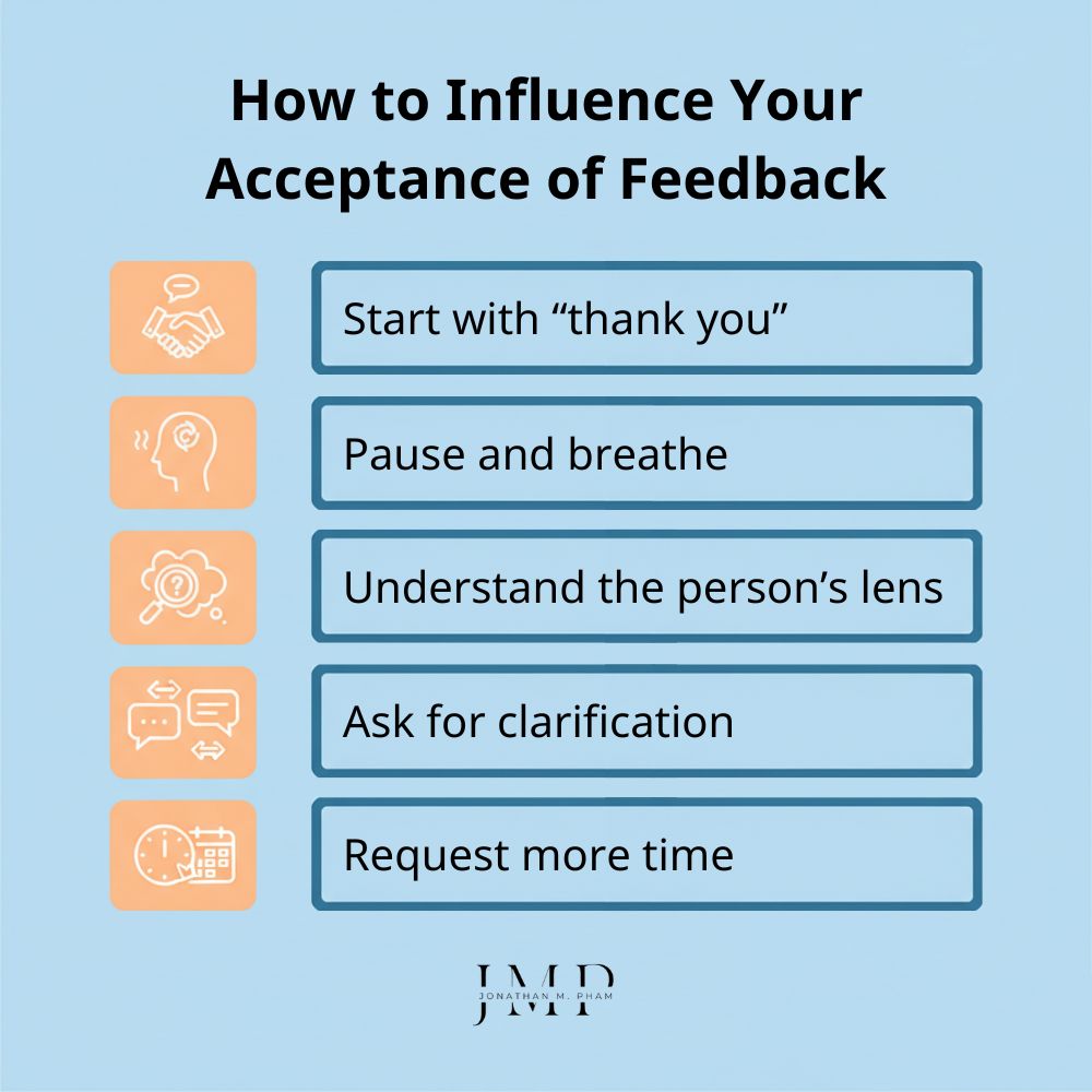 how to to influence your acceptance of feedback