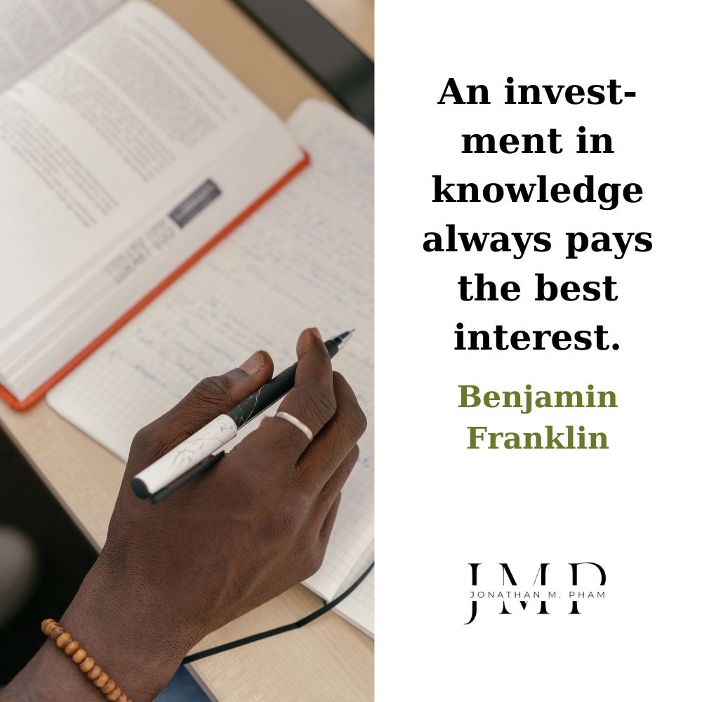 investment in knowledge pays the best interest