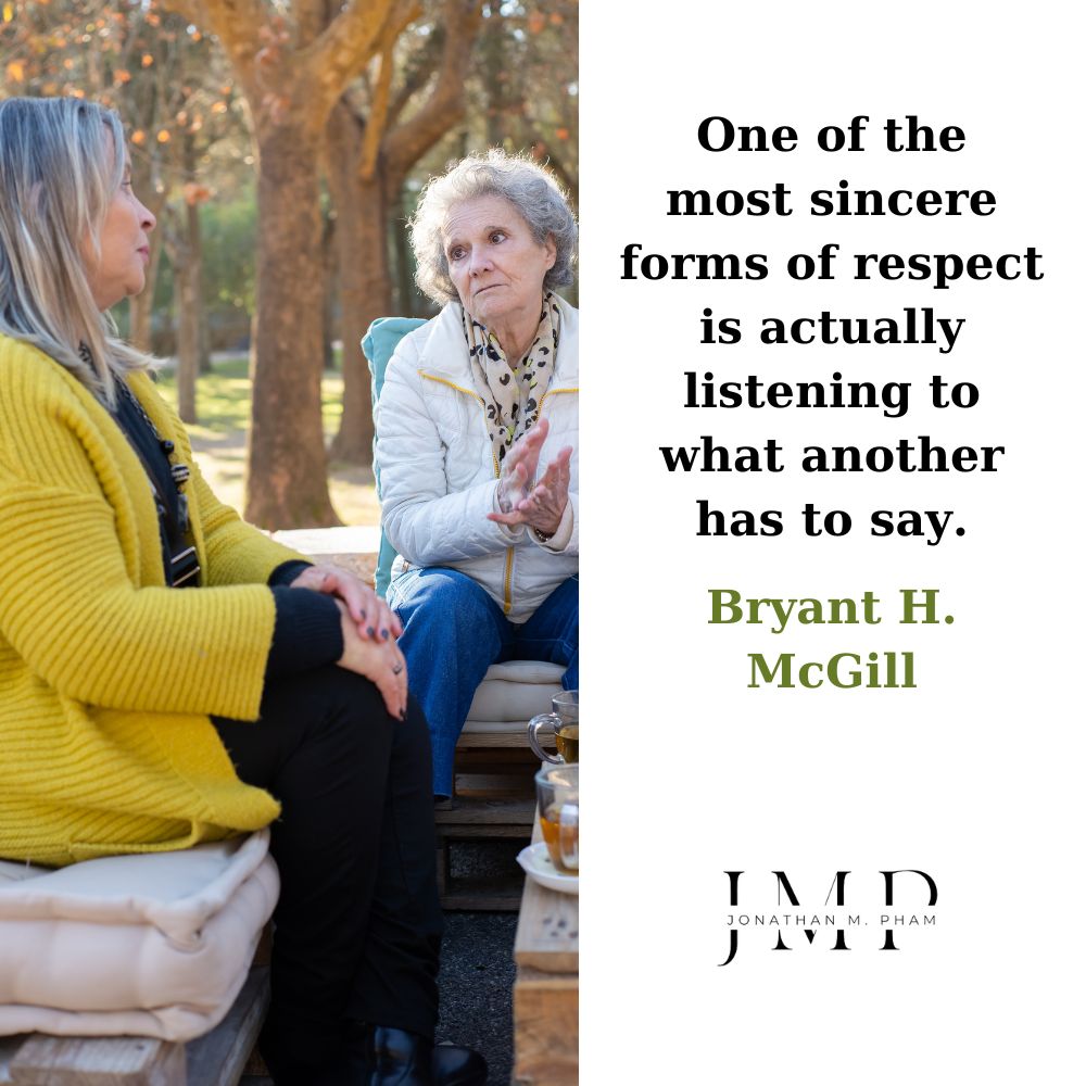 one of the most sincere forms of respect