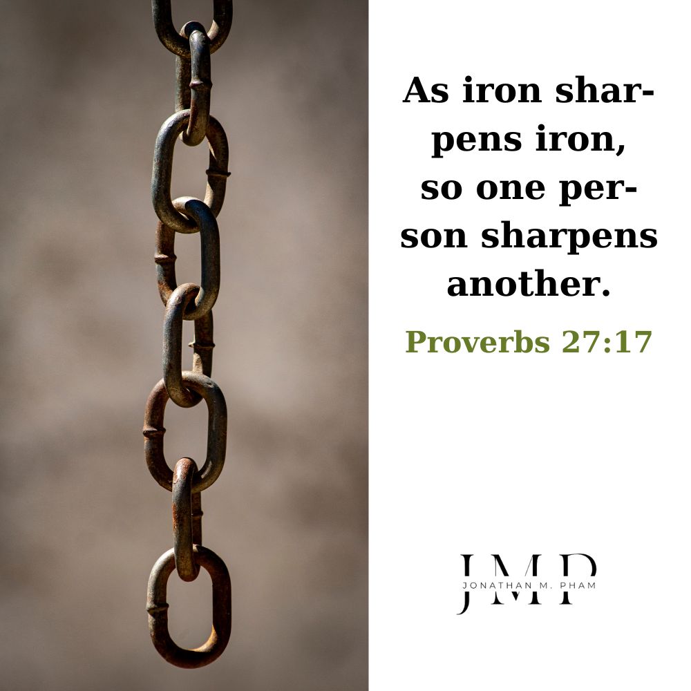 one person sharpens another