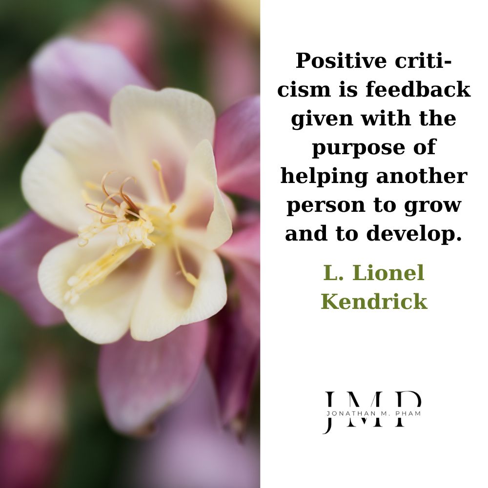 positive criticism quote