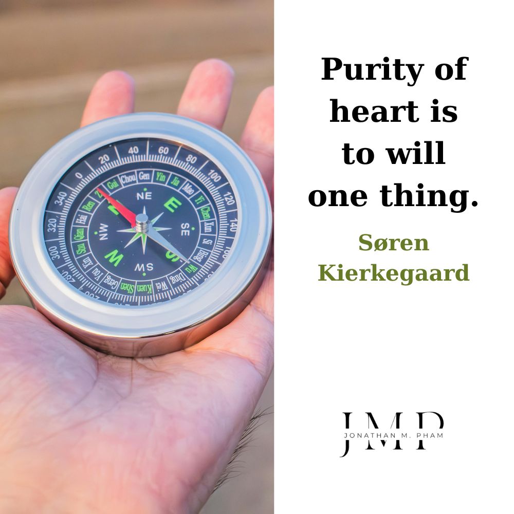 purity of heart is to will one thing