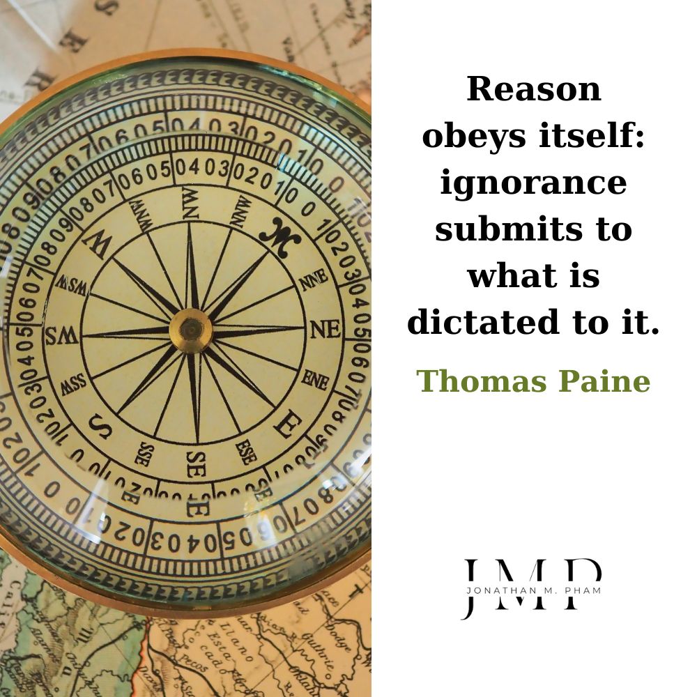 reason obeys itself ignorance submits