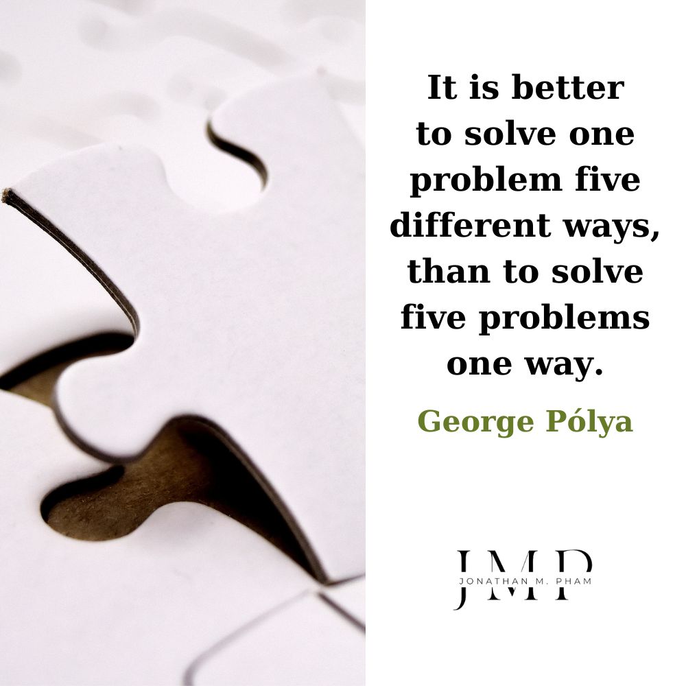 solve one problem five different ways