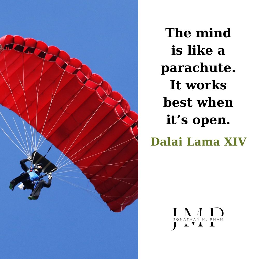the mind is like a parachute