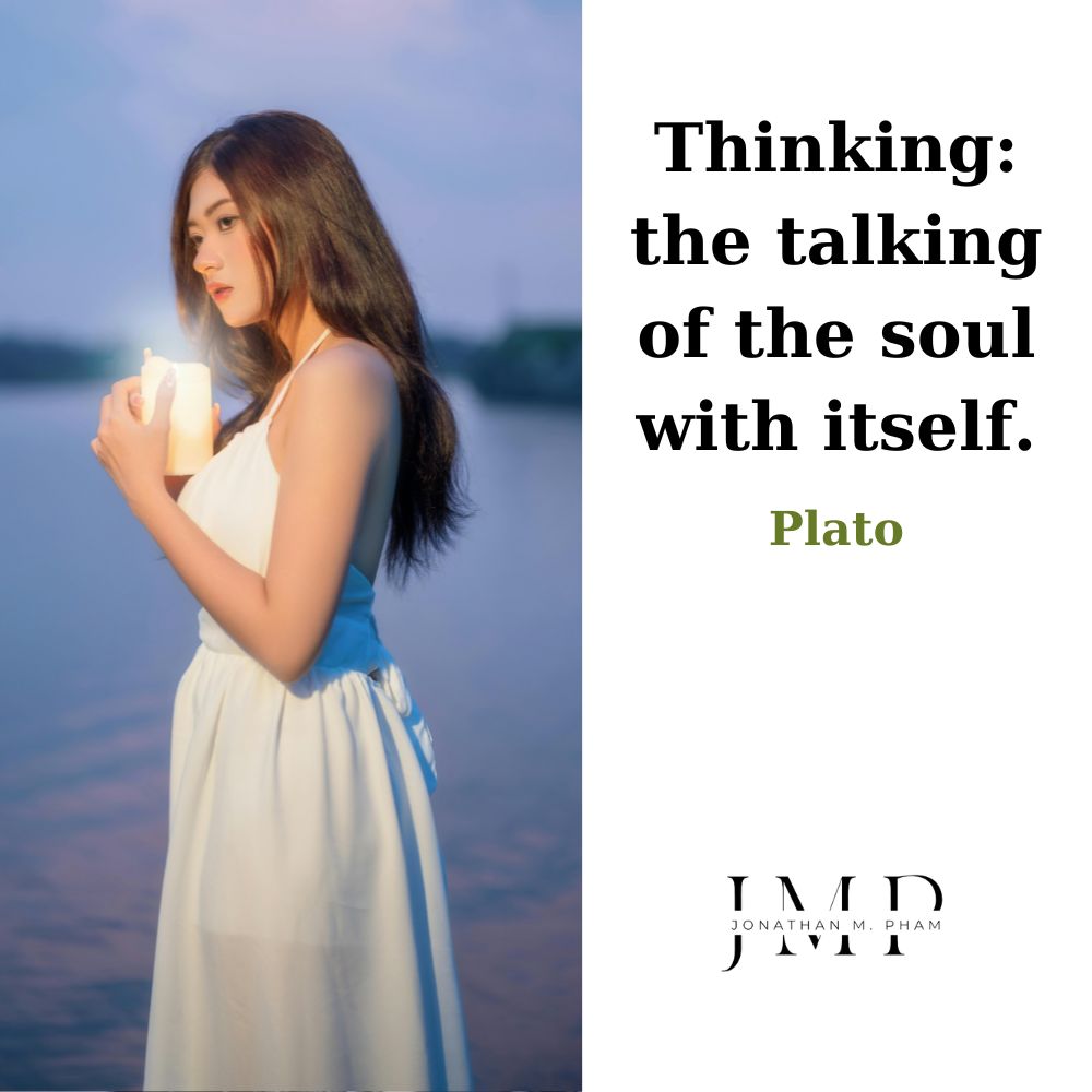 thinking the talking of the soul with itself
