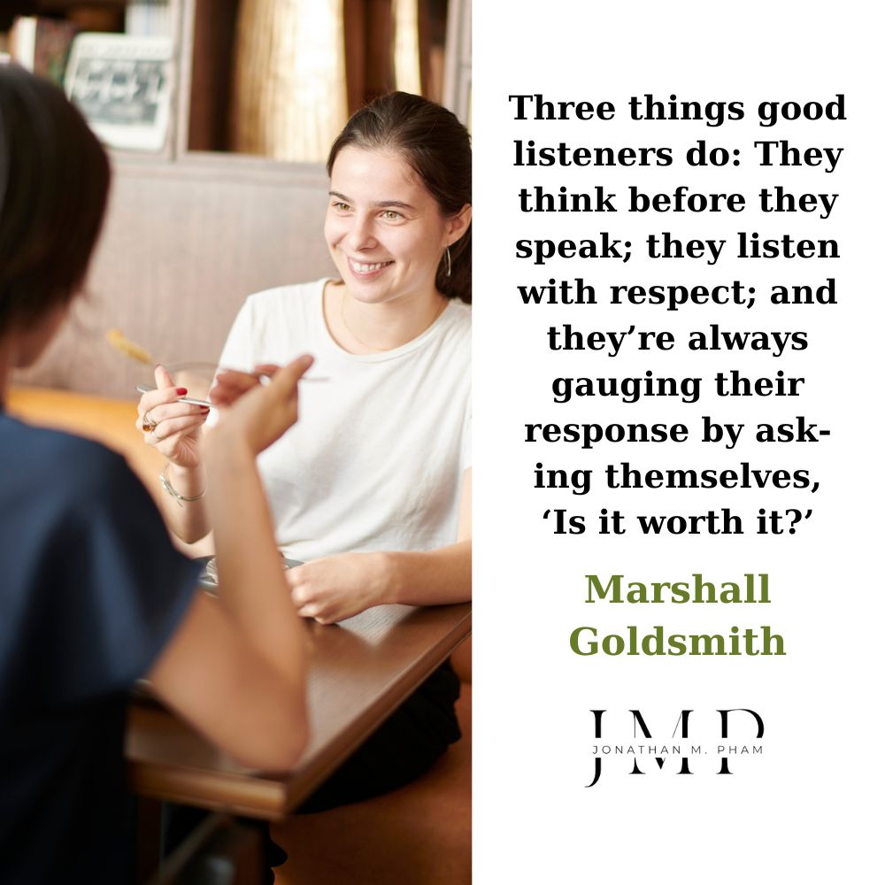 three things that all good listeners do