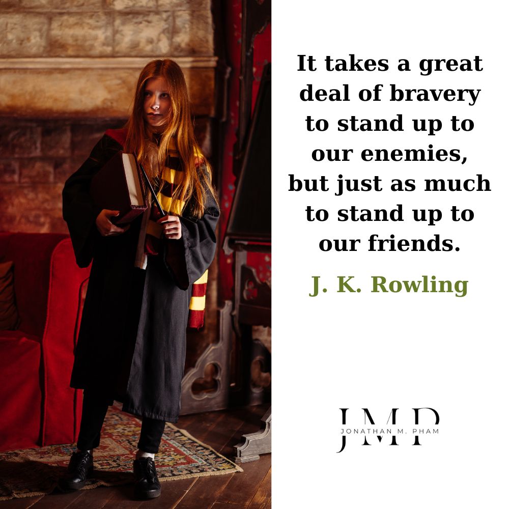 to stand up to our friends