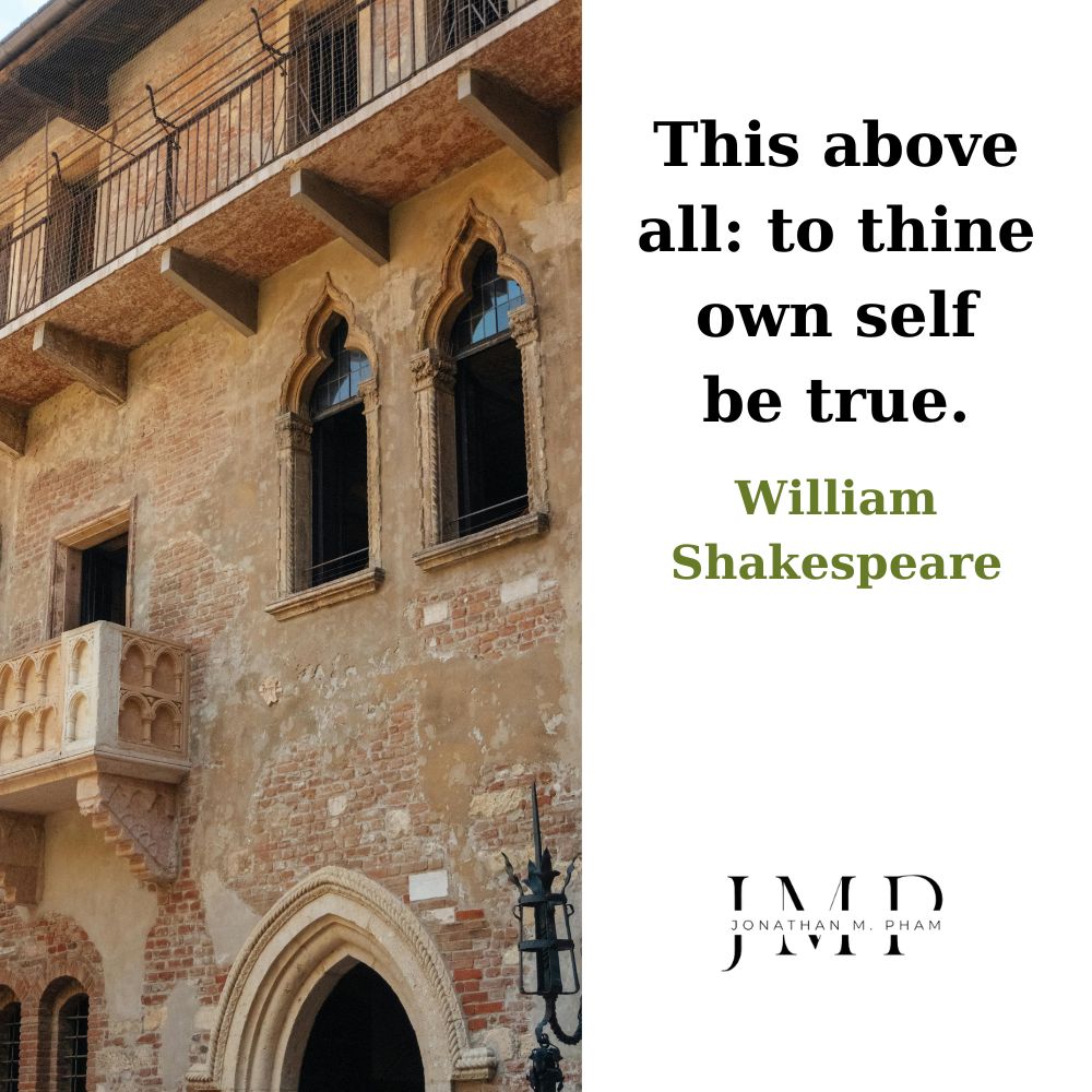 to thine own self be true