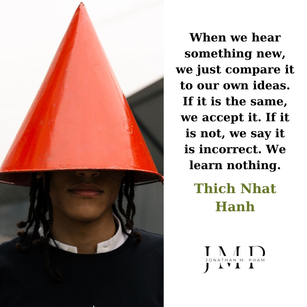 when we hear or read something new