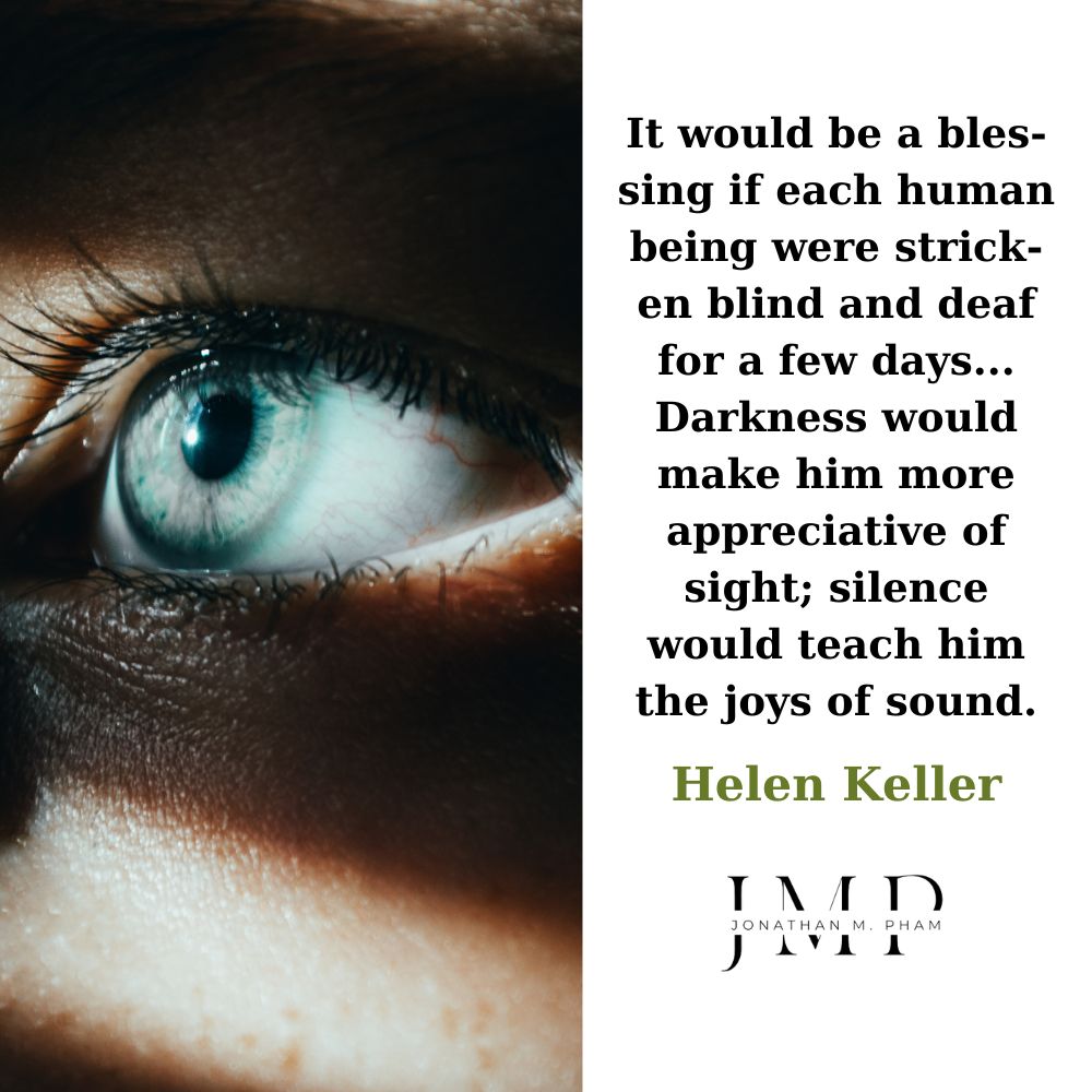 a blessing be stricken blind and deaf